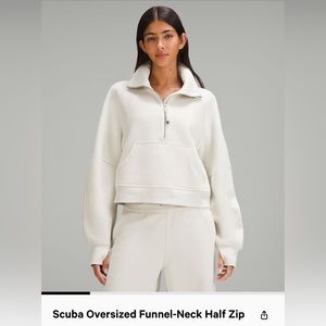 Lululemon Scuba Oversized Funnel-Neck Half Zip